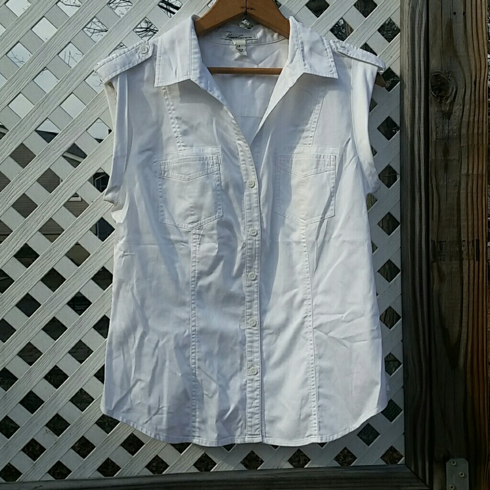Kenneth Cole Button Down Tank